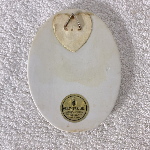 Vintage Holly Hobbie Ceramic Count Your Blessings Oval Trinket Wall Decor - Picture 2 of 8